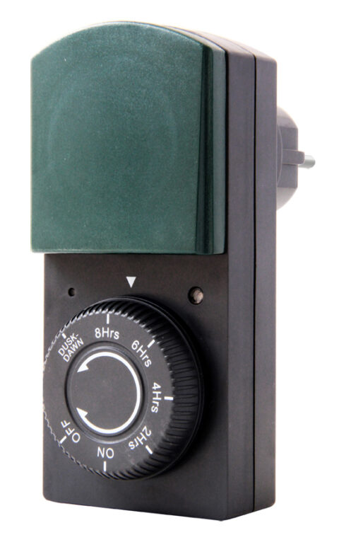 Timer med skumringsrele IP44 Energy+