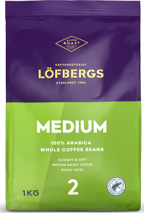 Kaffebønner 1 kg Medium roast Löfbergs