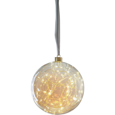 Glassball ø 15 cm 40 LED Aurora Amber