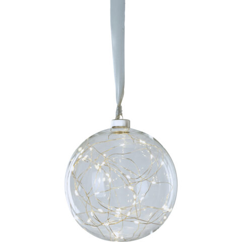 Glassball ø 15 cm 40 LED Aurora Transparent