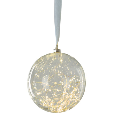 Glassball ø 20 cm 80 LED Aurora Transparent