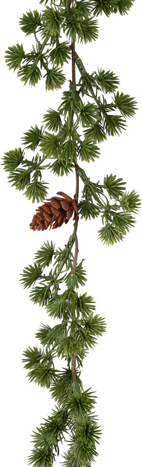 Girlander natur m/kongler 180 cm