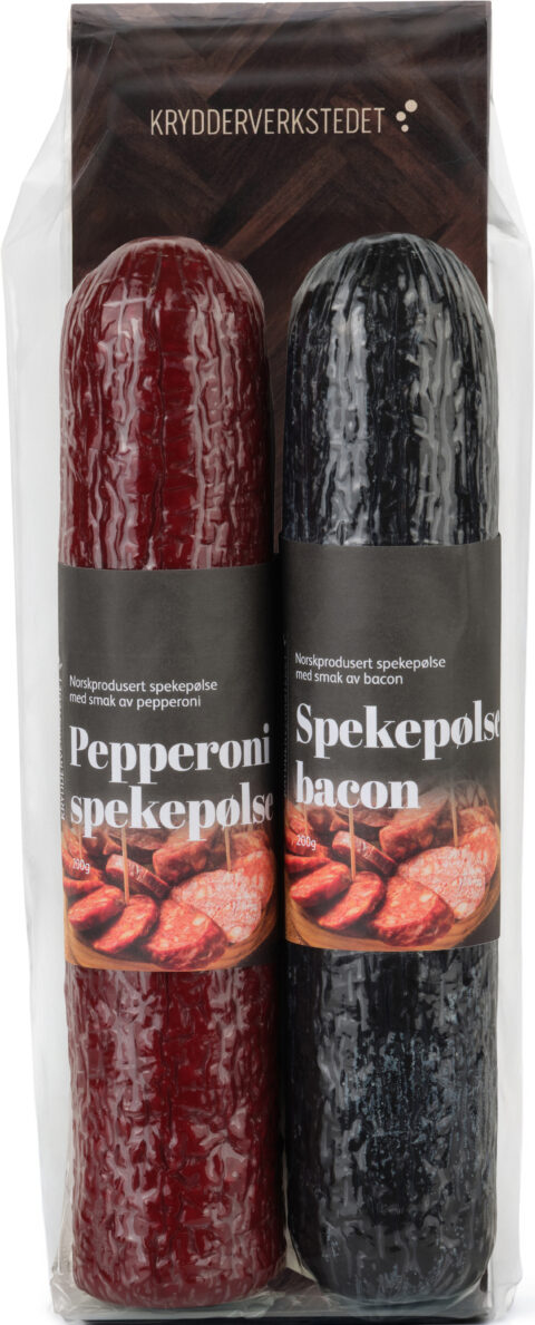 Gavesett spekepølse 2×200 g Krydderverkstedet