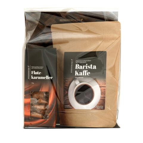 Gavesett kaffe og karameller Krydderverkstedet